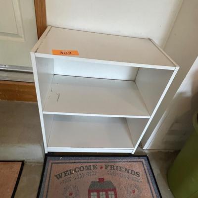 White shelf