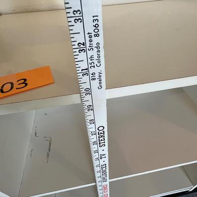 White shelf