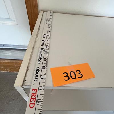 White shelf