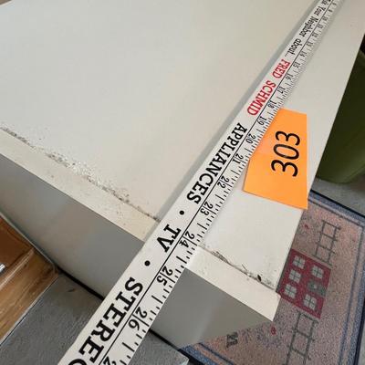 White shelf