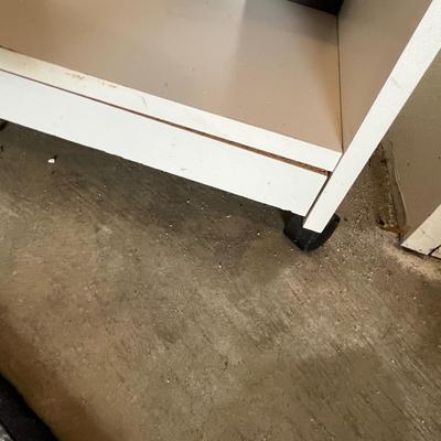White shelf