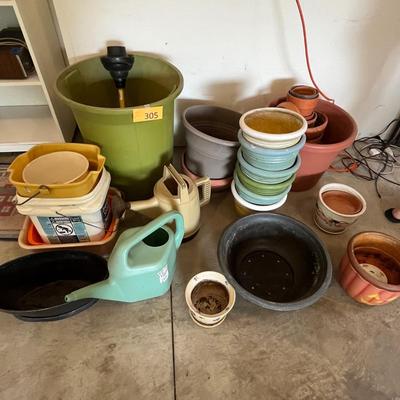 Assortment of planters