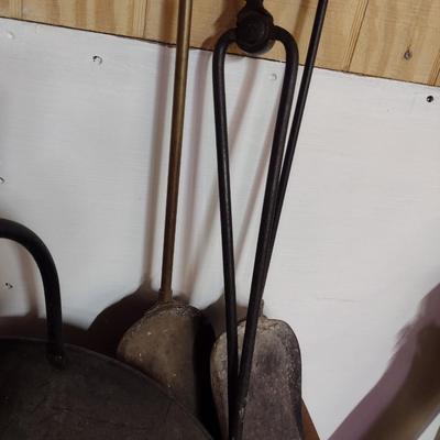 Kindling Caddy with Fireplace Tools