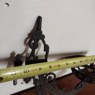Vintage Cast Metal Wall Sconce for Oil Lantern
