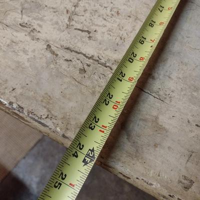 Antique Single Slab Wood Farm Table Painted