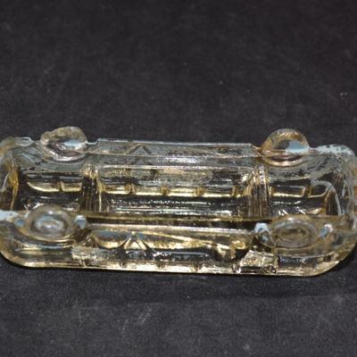 Lot of 3 Vintage Victory Glass Transportation, Militaria Candy Containers