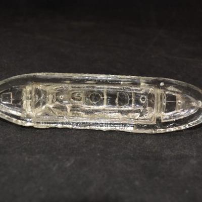 Lot of 3 Vintage Victory Glass Transportation, Militaria Candy Containers