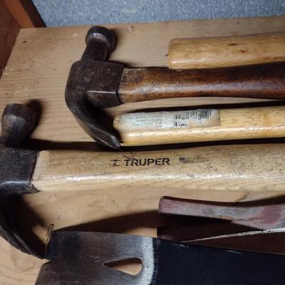 Collection of Hammers and Pry Bars