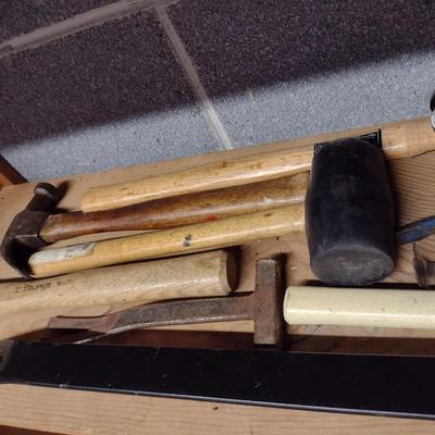 Collection of Hammers and Pry Bars