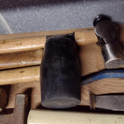 Collection of Hammers and Pry Bars