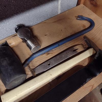 Collection of Hammers and Pry Bars