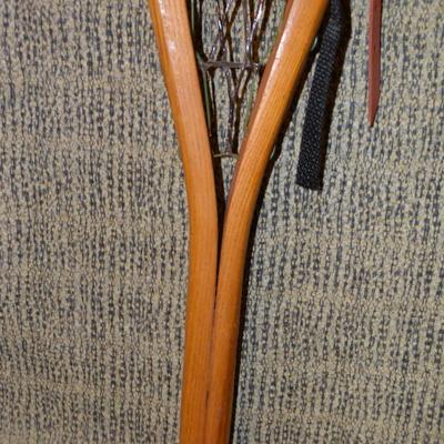 Vintage Wood & Sinew Snowshoes 10”x46” Made in Canada