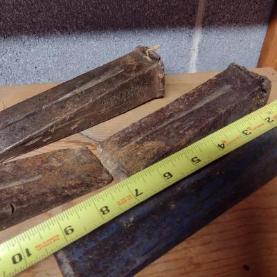 Long Handled Ax with Four Wood Splitting Wedges