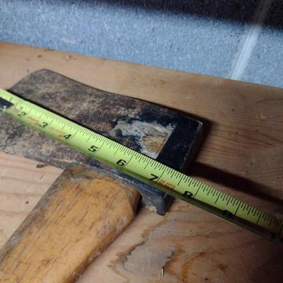 Long Handled Ax with Four Wood Splitting Wedges