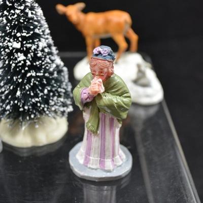 Lot of Christmas Village Figurines