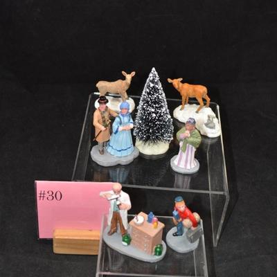 Lot of Christmas Village Figurines