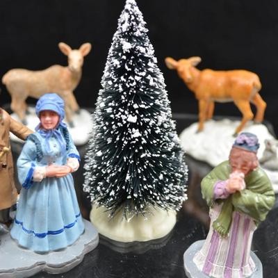 Lot of Christmas Village Figurines