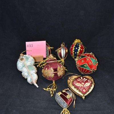 Lot of Vintage Push Pin Ornaments