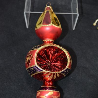Large Lot of Vintage Glass & Velvet Foam Ball Ornaments