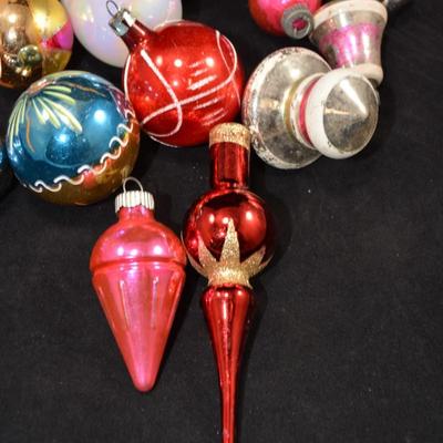 Lot of Assorted Vintage Glass Ornaments