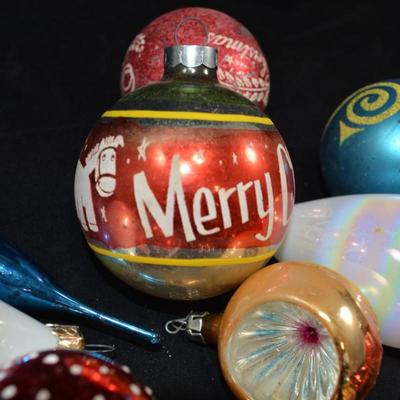Lot of Assorted Vintage Glass Ornaments