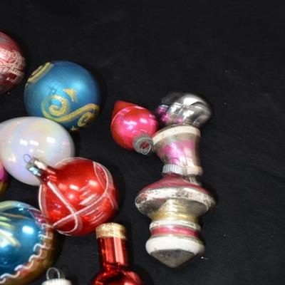 Lot of Assorted Vintage Glass Ornaments