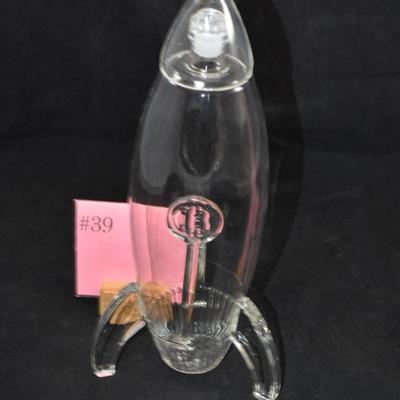 Wine Savant BITCOIN Rocket Decanter 11.5”