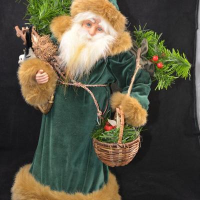Vintage Old World Santa Figure 16”