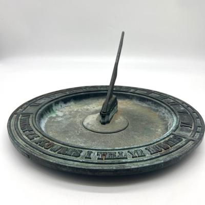 Vintage Cast Iron Sun Dial