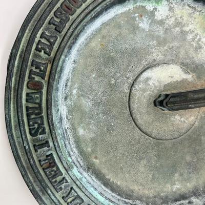 Vintage Cast Iron Sun Dial