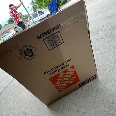 Large box of clothes hangers