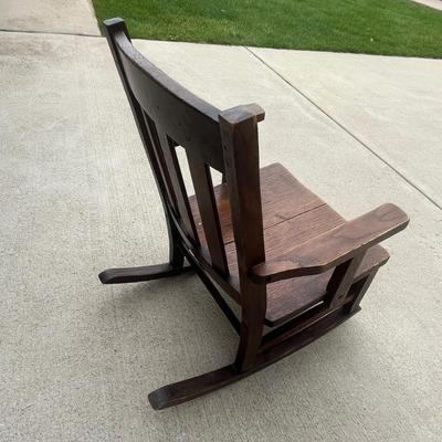 Antique child's rocking chair