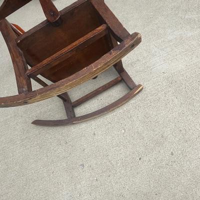 Antique child's rocking chair