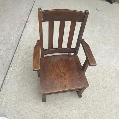 Antique child's rocking chair