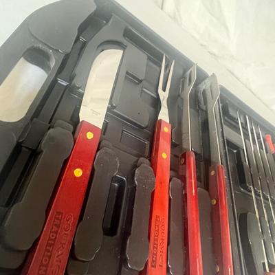Barbeque Utensils in case
