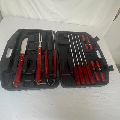 Barbeque Utensils in case