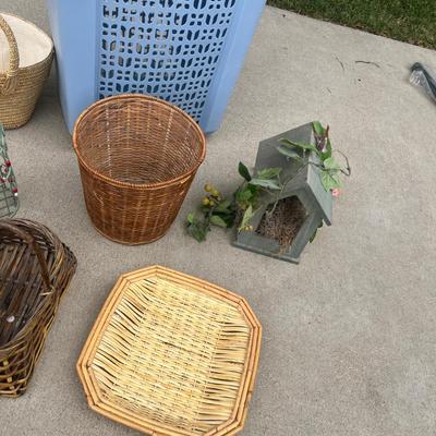 Hamper with decor