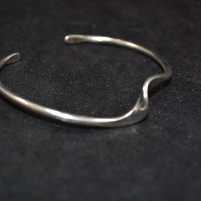 Modern Sterling Cuff Bracelet 8.4g