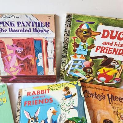 Lot #4 Lot of 8 Little Golden Books - Pink Panther, more