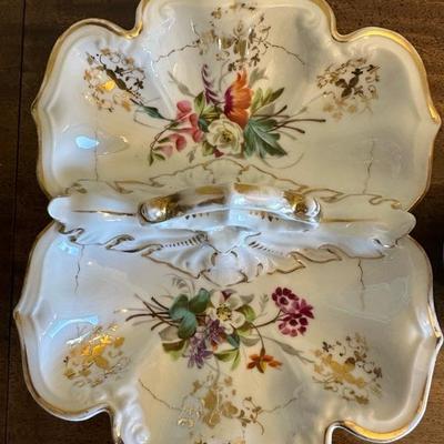 Vintage Pitcher and Serving Dish with Beautiful Detailing