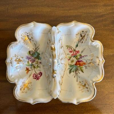 Vintage Pitcher and Serving Dish with Beautiful Detailing