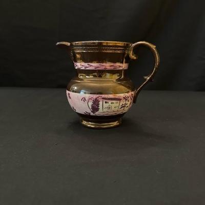 Vintage Pitcher and Serving Dish with Beautiful Detailing