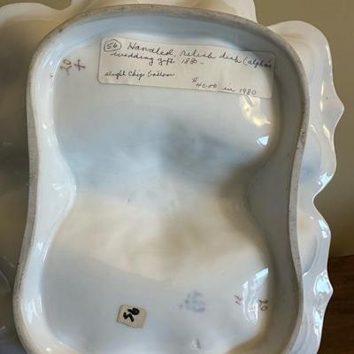 Vintage Pitcher and Serving Dish with Beautiful Detailing