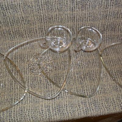 Vintage Indiana Glass ‘Snowflake’ Smart Set for 4