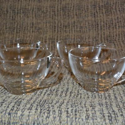 Vintage Indiana Glass ‘Snowflake’ Smart Set for 4