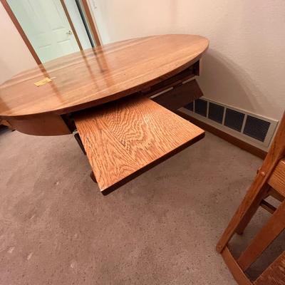 Oval oak table
