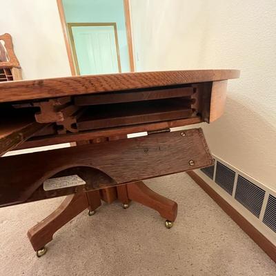 Oval oak table