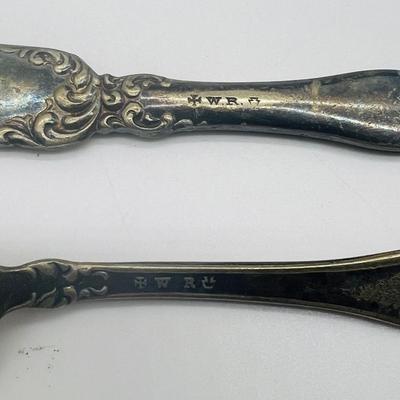 Children’s knives, forks, and spoons Lot Of 8 Sterling & Silverplated