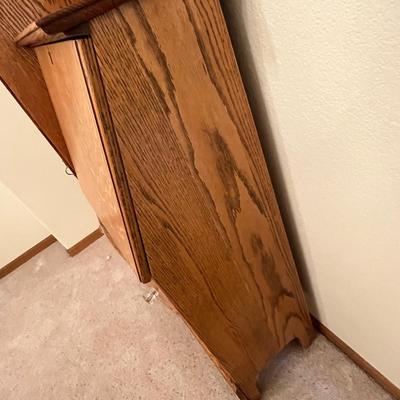 Oak Secretary Book Case