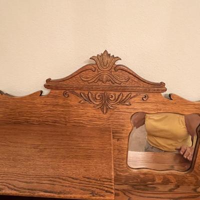 Oak Secretary Book Case